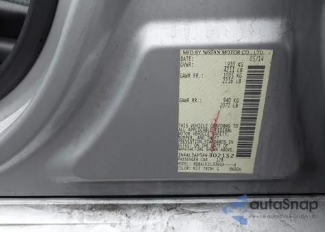 2015 Nissan Altima 2.5 S from USA, damaged, VIN 1N4AL3AP5FN302152